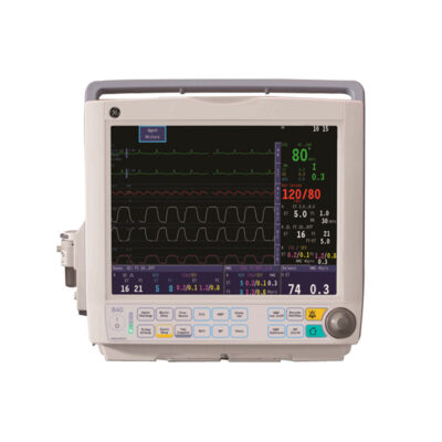 A GE Carescape Monitor on a White Background