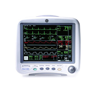 A GE Dash Monitor on a White Background