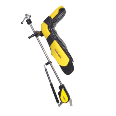 An Allen Yellofins STirrups on a White Background